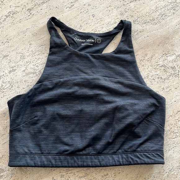 Outdoor Voices TechSweat Crop Top in Night Size Small - Picture 2 of 6